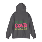 Peace Love Pickles Hoodie — Retro Groovy Graphic Hoodie
