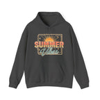 Summer Vibes Hoodie — Retro Sunset Graphic Pullover