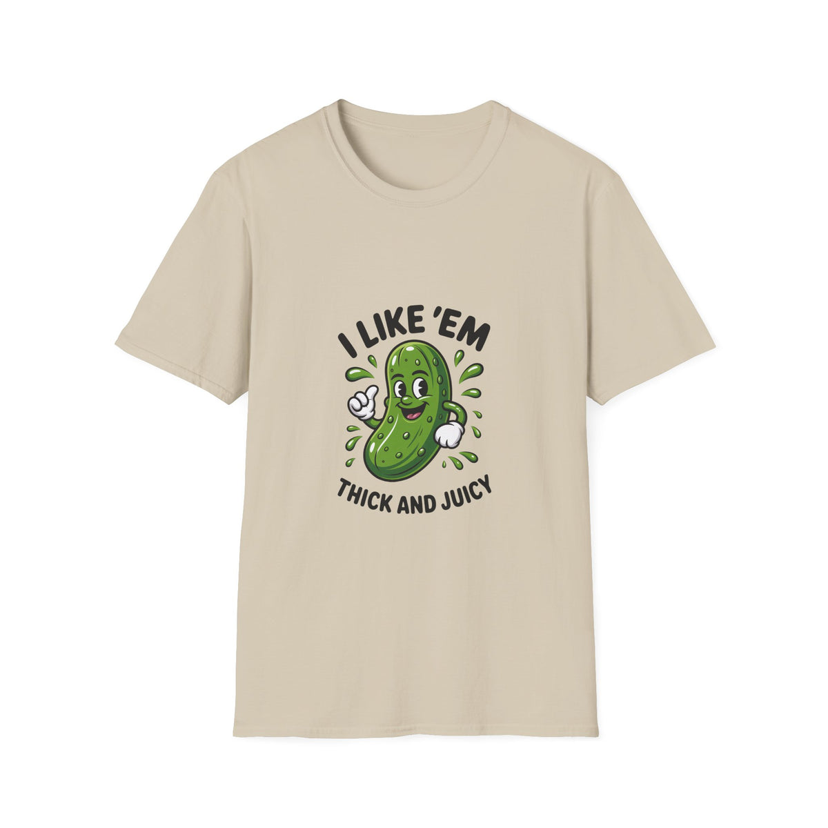 I Like 'Em Pickle T-Shirt — Cute Cartoon Pickle Graphic Tee