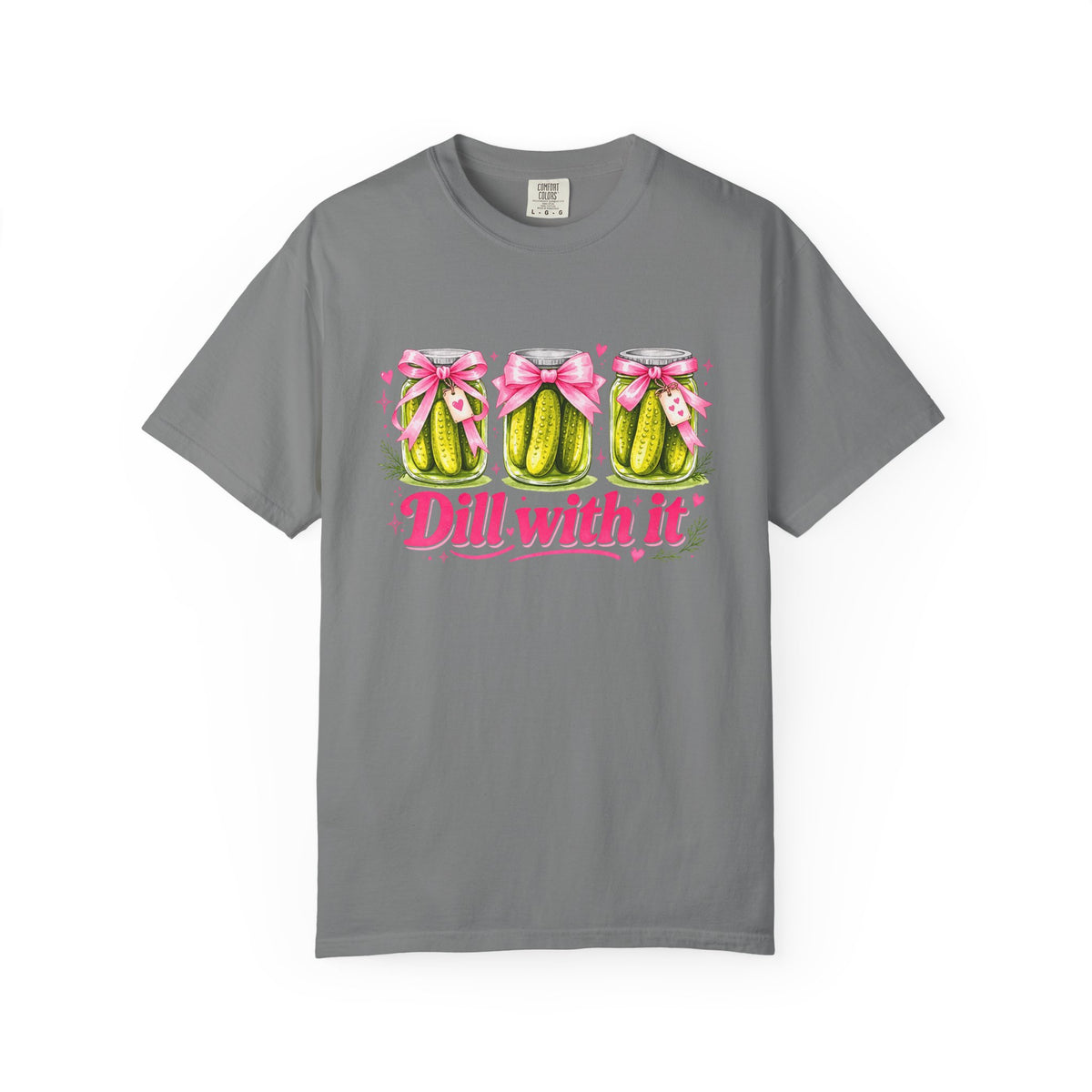 Dill With It T-Shirt — Cute Pickle Graphic Tee for Foodie & Mom Gifts