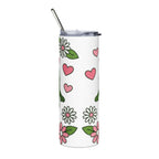 Cute Pickle Couple 20oz Stainless Tumbler — Kawaii Pickle Love Travel Cup