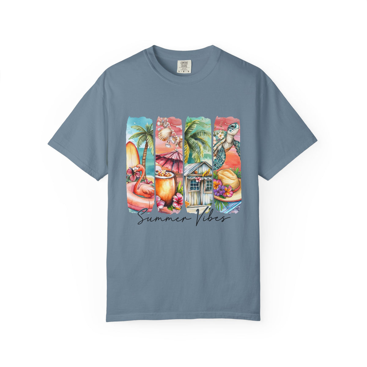 Summer Vibes T-Shirt — Tropical Beach Graphic Tee