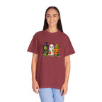 Halloween Trio T-Shirt — Cute Witch, Ghost & Pumpkin Costume Tee