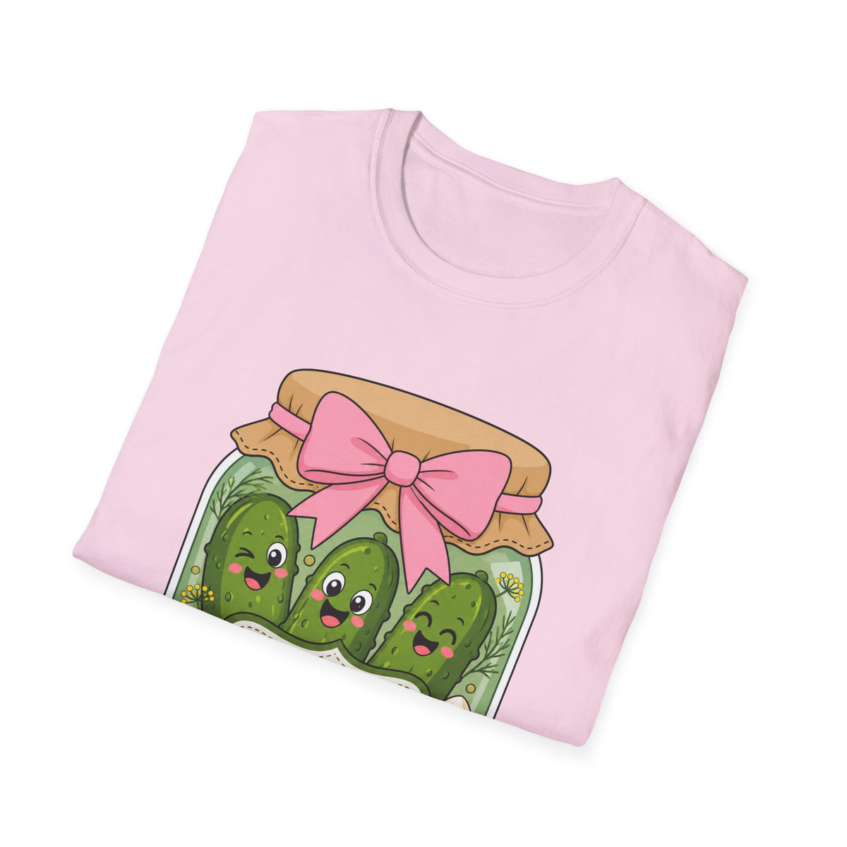 Adult - Unisex Tee - Dill With It Cute Pickle Jar Graphic Tee