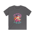 Kids Tee "Life Is Better at the Beach" — Tropical Seashell & Starfish Design