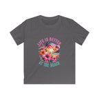 Kids Tee "Life Is Better at the Beach" — Tropical Seashell & Starfish Design