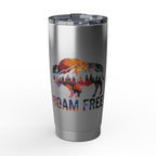 20oz Tumbler — Roaming Free Buffalo Mountain Travel Mug