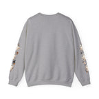 Ghost & Sunflower Crewneck Sweatshirt — Spooky Autumn Floral Pullover