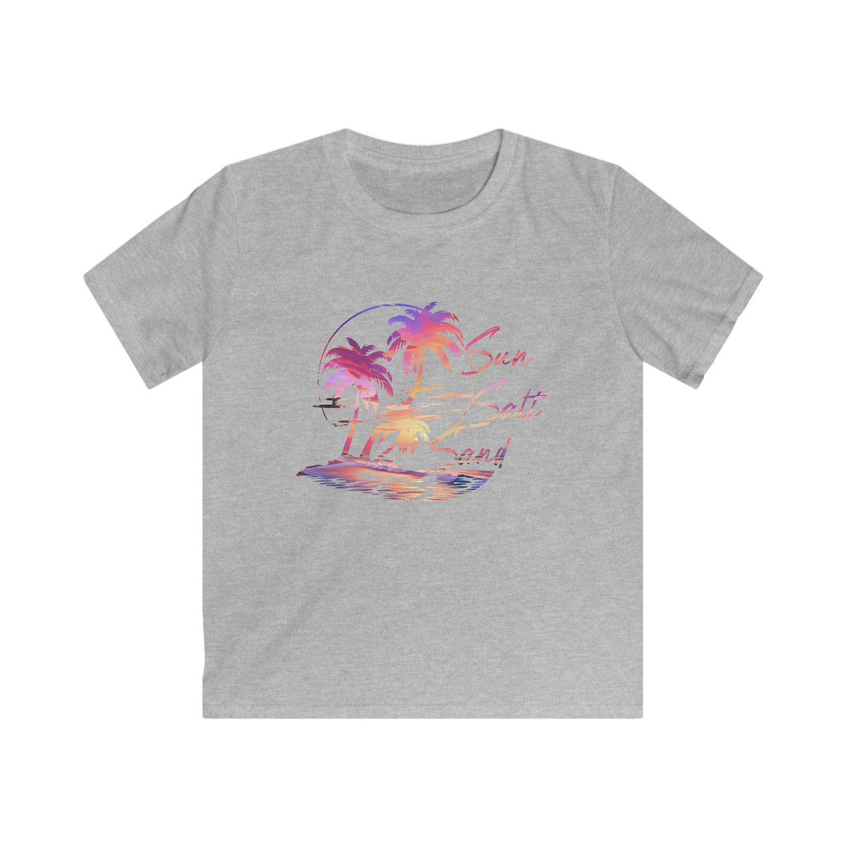 Kids Tee — 'Sun Salt Sand' Tropical Palm Beach Graphic