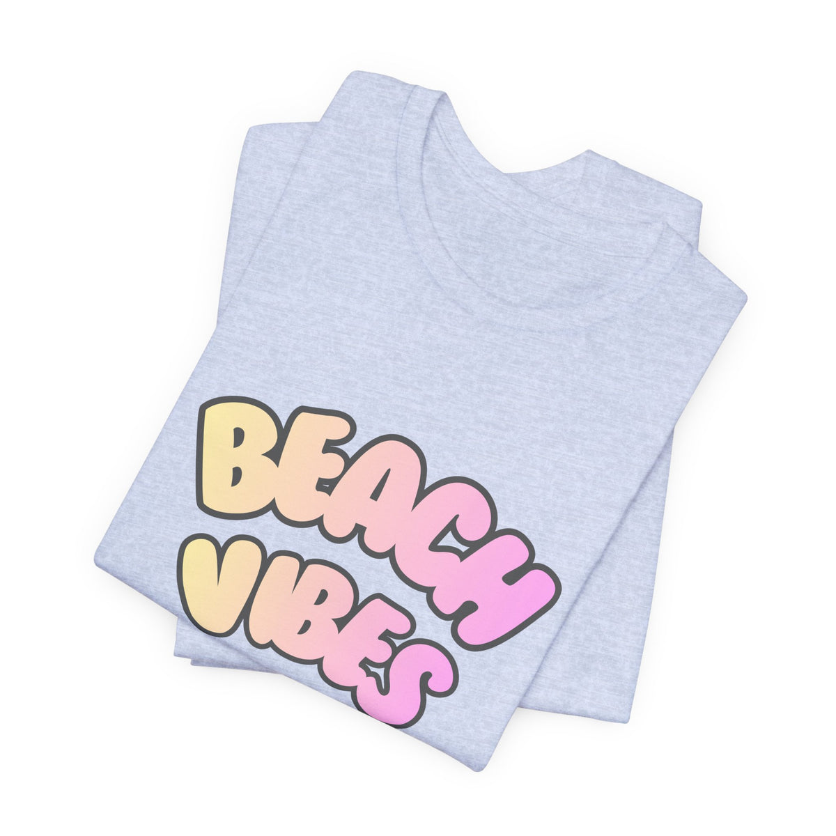Beach Vibes T-Shirt — Pastel Retro Graphic Tee