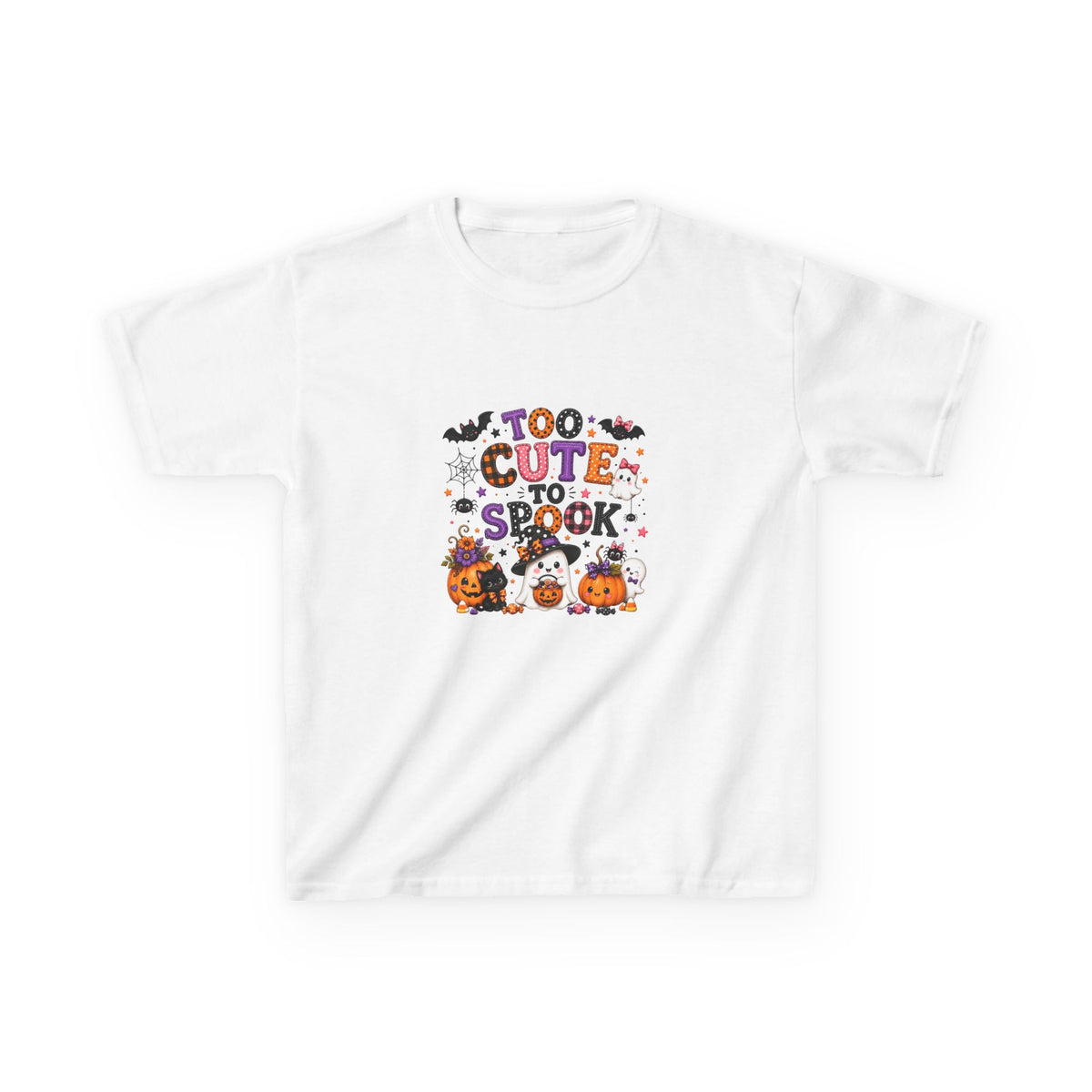 Kids Halloween T‑Shirt — "Too Cute to Spook" Trick‑or‑Treat Tee