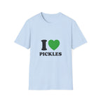 T-Shirt — "I  Pickles" Graphic Tee (Green Heart)