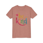 Kids Tee — 'Be Kind' Colorful Heart Graphic
