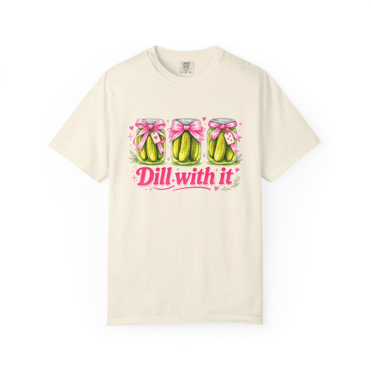 Dill With It T-Shirt — Cute Pickle Graphic Tee for Foodie & Mom Gifts
