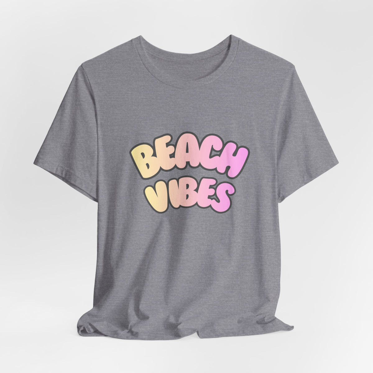 Beach Vibes T-Shirt — Pastel Retro Graphic Tee