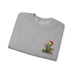 Christmas Cactus Sweatshirt — Cute Santa Hat Holiday Crewneck