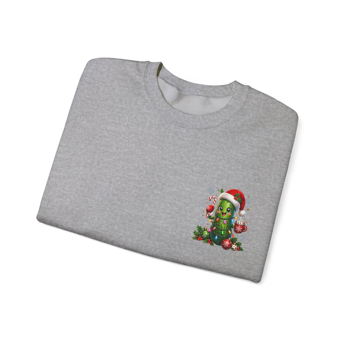 Christmas Cactus Sweatshirt — Cute Santa Hat Holiday Crewneck