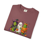 Halloween Trio T-Shirt — Cute Witch, Ghost & Pumpkin Costume Tee