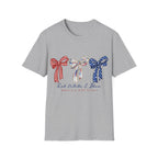 Patriotic Red White & Blue Bow T-Shirt