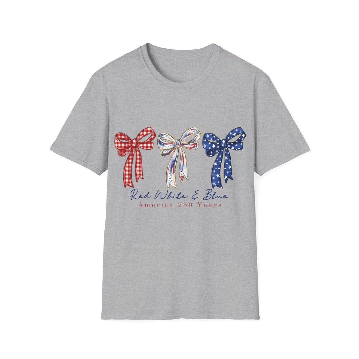 Patriotic Red White & Blue Bow T-Shirt