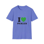 T-Shirt — "I  Pickles" Graphic Tee (Green Heart)