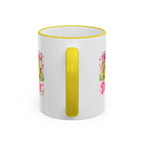 Dill With It Mug — Cute Pickle Jar Coffee Cup (Accent Rim & Handle)