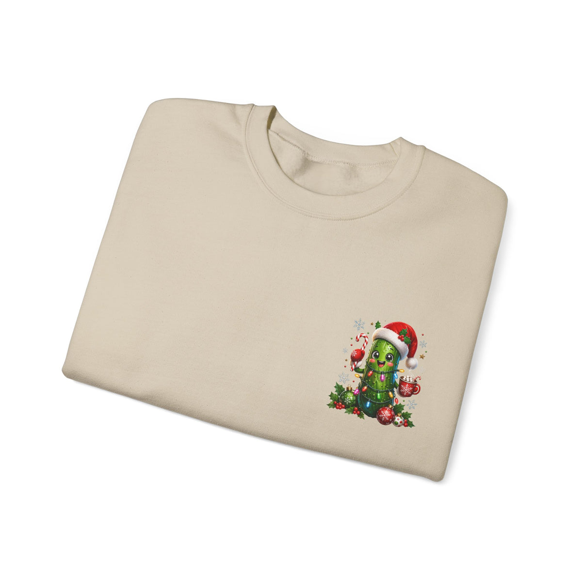 Christmas Cactus Sweatshirt — Cute Santa Hat Holiday Crewneck