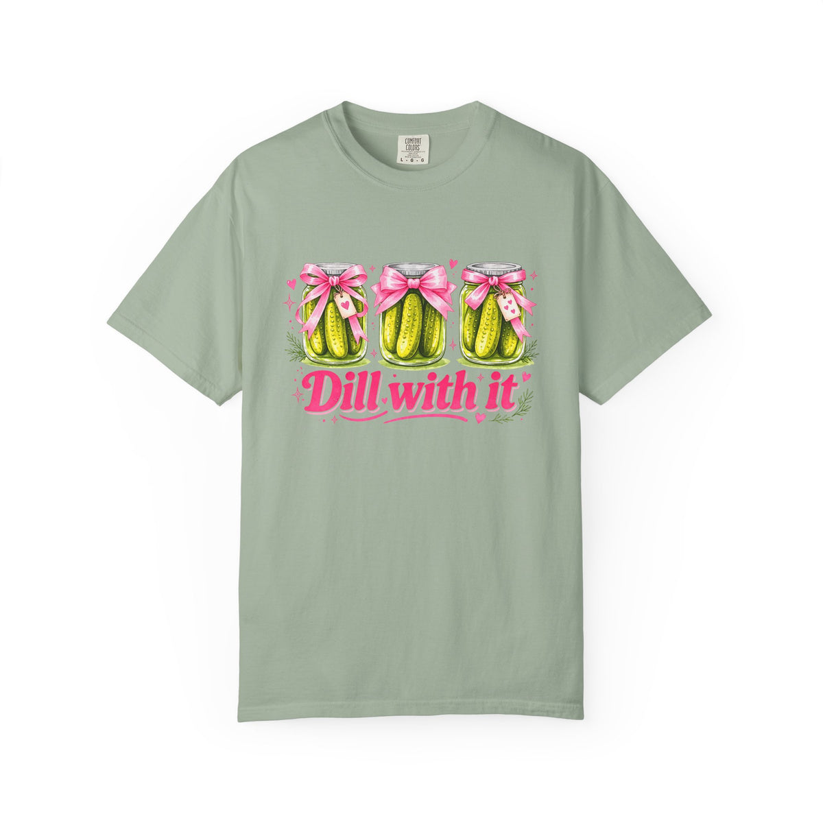 Dill With It T-Shirt — Cute Pickle Graphic Tee for Foodie & Mom Gifts