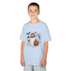 Kids Halloween Ghost Tee - Cute Pumpkin & Candy Corn Costume