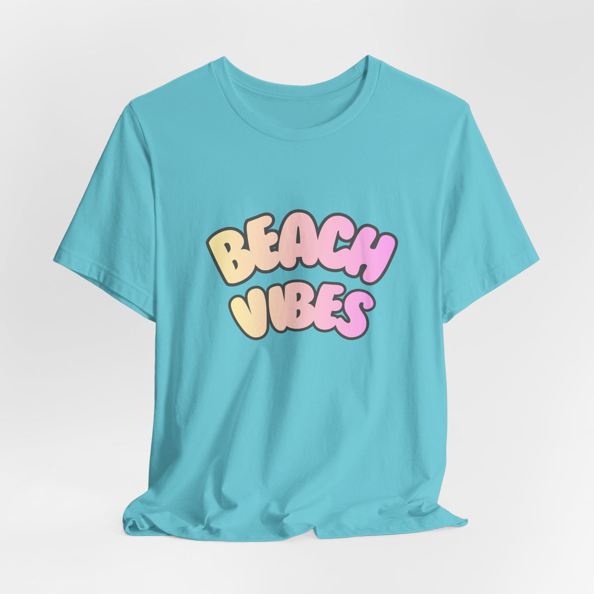 Beach Vibes T-Shirt — Pastel Retro Graphic Tee