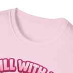 T-Shirt — Cute Kawaii Pickle Jar Design "Dill With It! Pickle Time!" | Funny Foodie Tee
