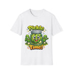 MD - Pickle Time T-Shirt — Cute Cartoon Pickle Jar Graphic Tee