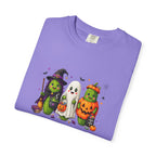 Halloween Trio T-Shirt — Cute Witch, Ghost & Pumpkin Costume Tee