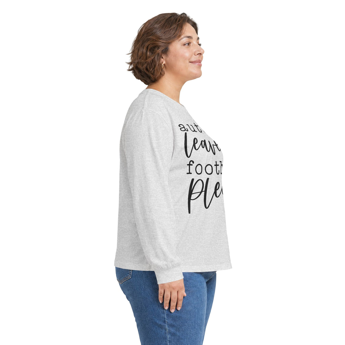 Autumn Leaves & Football Please Long Sleeve Tee
