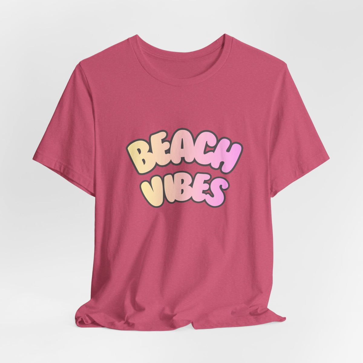 Beach Vibes T-Shirt — Pastel Retro Graphic Tee