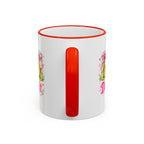 Dill With It Mug — Cute Pickle Jar Coffee Cup (Accent Rim & Handle)