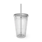 Dill With It 16oz Tumbler with Straw - Cute Pickle Gift