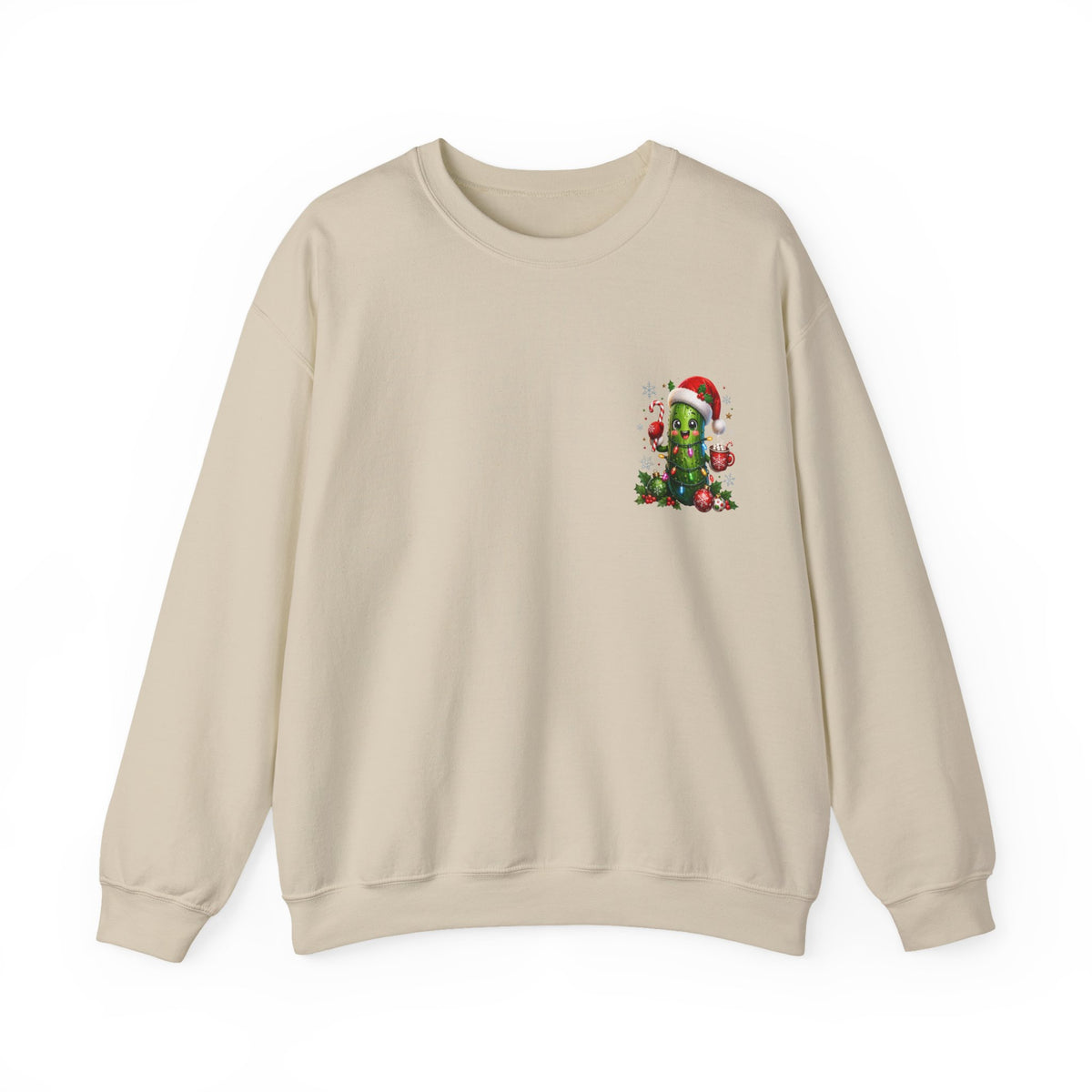 Christmas Cactus Sweatshirt — Cute Santa Hat Holiday Crewneck