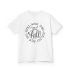 Kids 'Hello Fall' Tee — Playful Pumpkin & Autumn Words