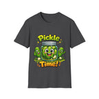 MD - Pickle Time T-Shirt — Cute Cartoon Pickle Jar Graphic Tee