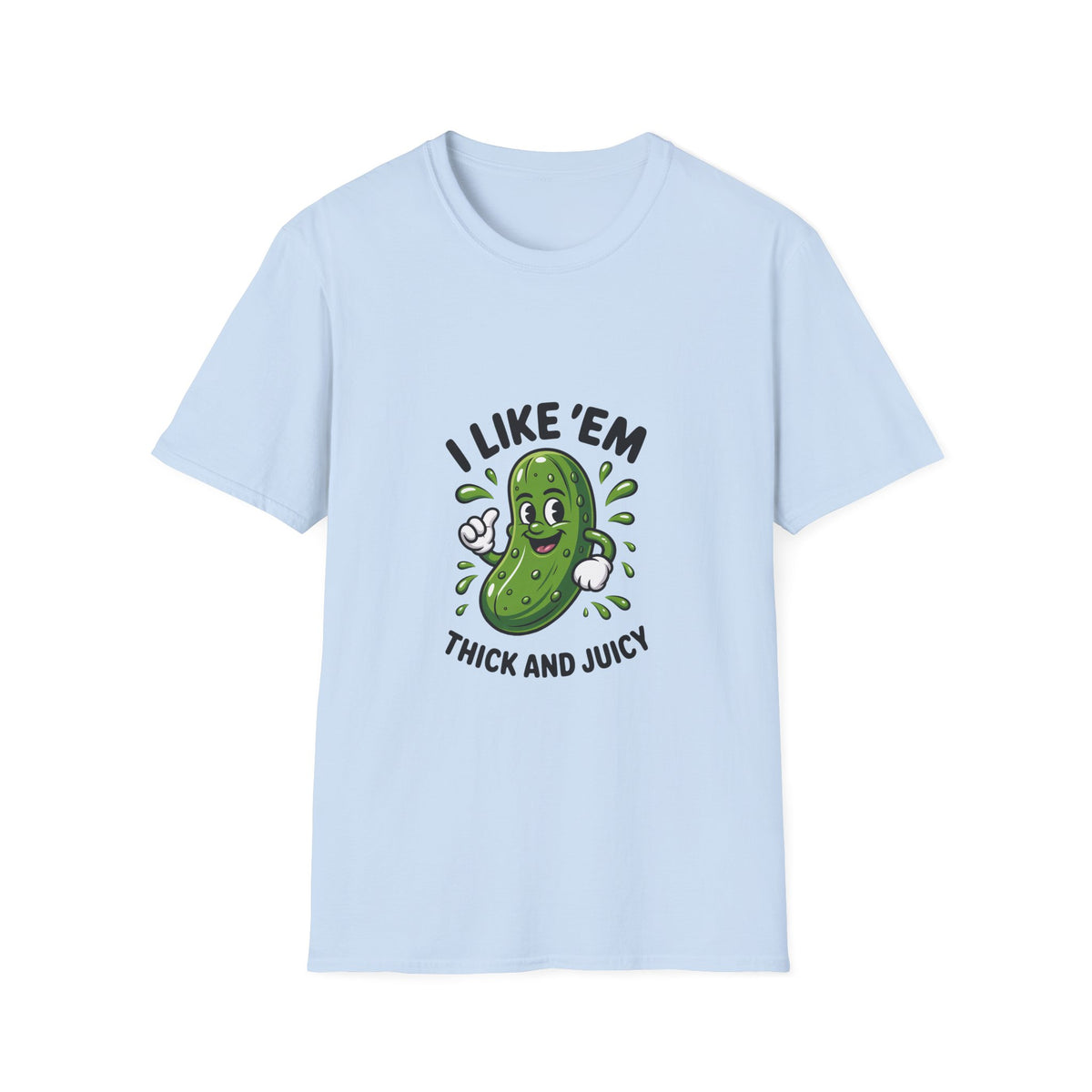 I Like 'Em Pickle T-Shirt — Cute Cartoon Pickle Graphic Tee