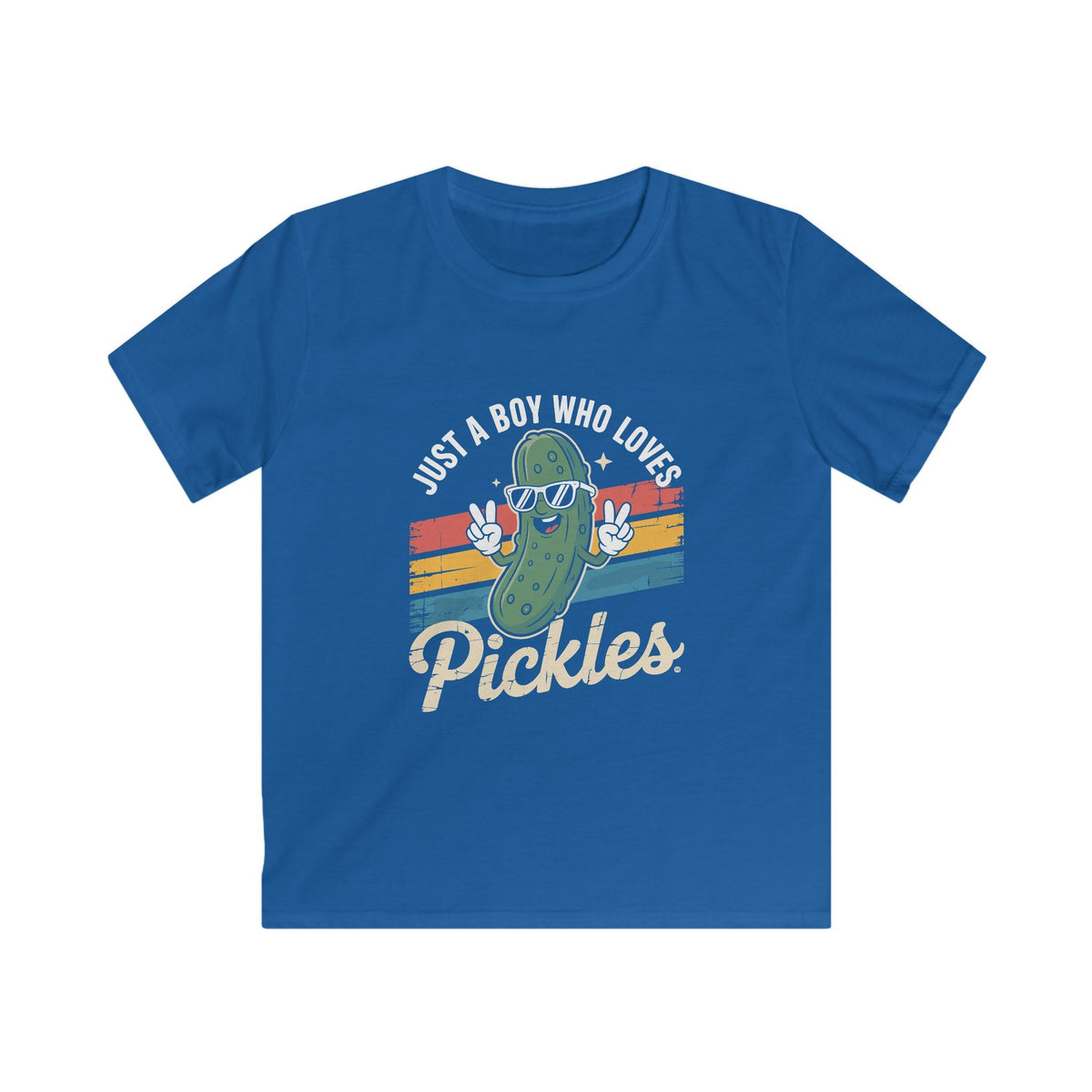 Kids Tee — Retro Dancing Pickle "Pickles" Shirt