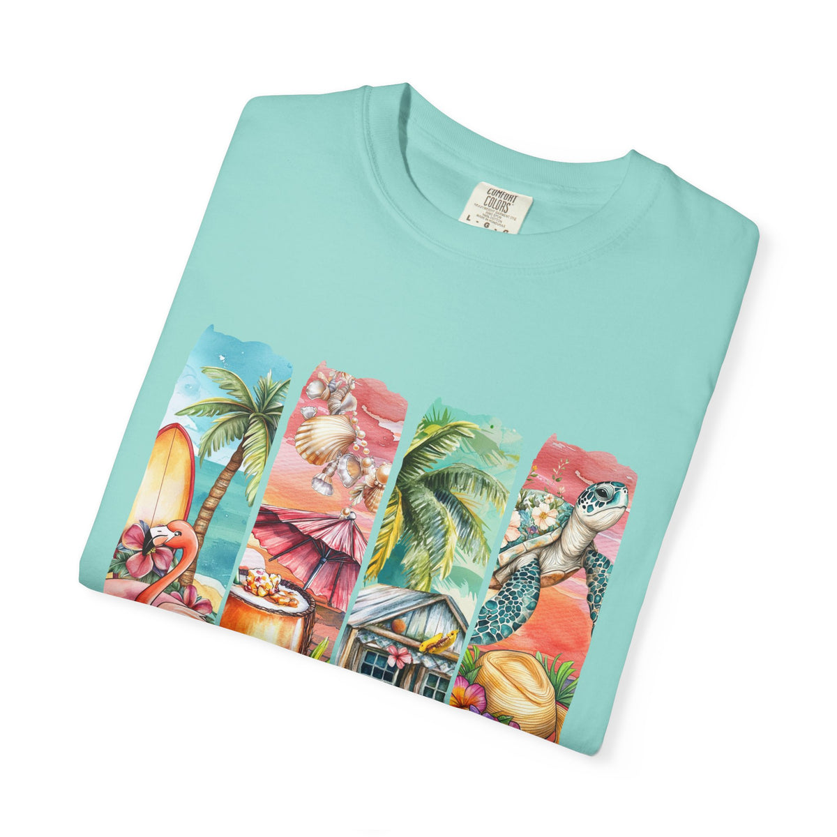 Summer Vibes T-Shirt — Tropical Beach Graphic Tee