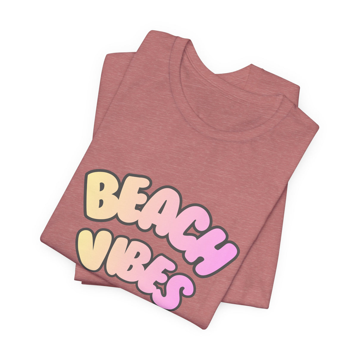 Beach Vibes T-Shirt — Pastel Retro Graphic Tee