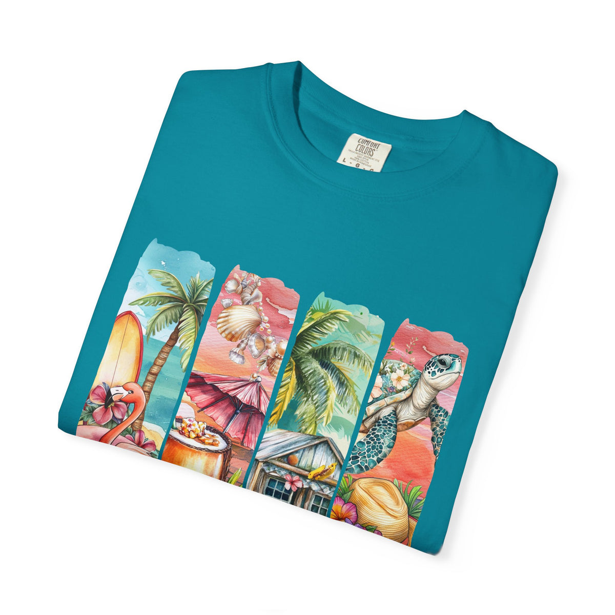 Summer Vibes T-Shirt — Tropical Beach Graphic Tee