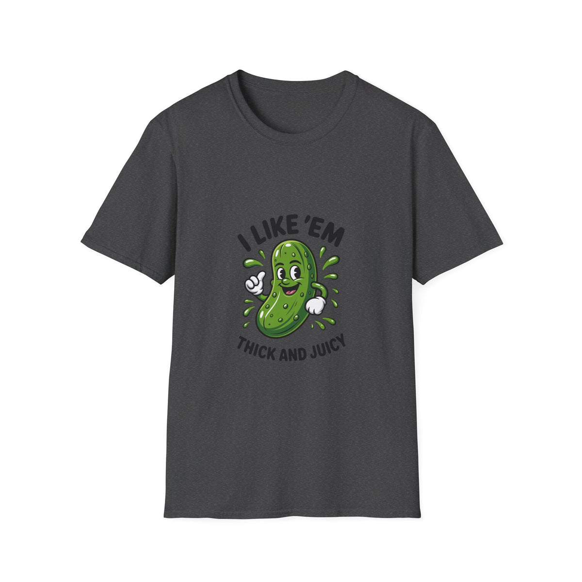 I Like 'Em Pickle T-Shirt — Cute Cartoon Pickle Graphic Tee