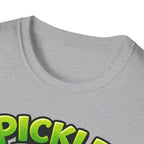 Adult Unisex Pickle Time T-Shirt — Cute Cartoon Pickle Jar Tee