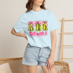 Dill With It T-Shirt — Cute Pickle Graphic Tee for Foodie & Mom Gifts