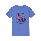 Kids Tee — "Just a Girl Who Loves Cats" Galaxy Cat Kids T‑Shirt
