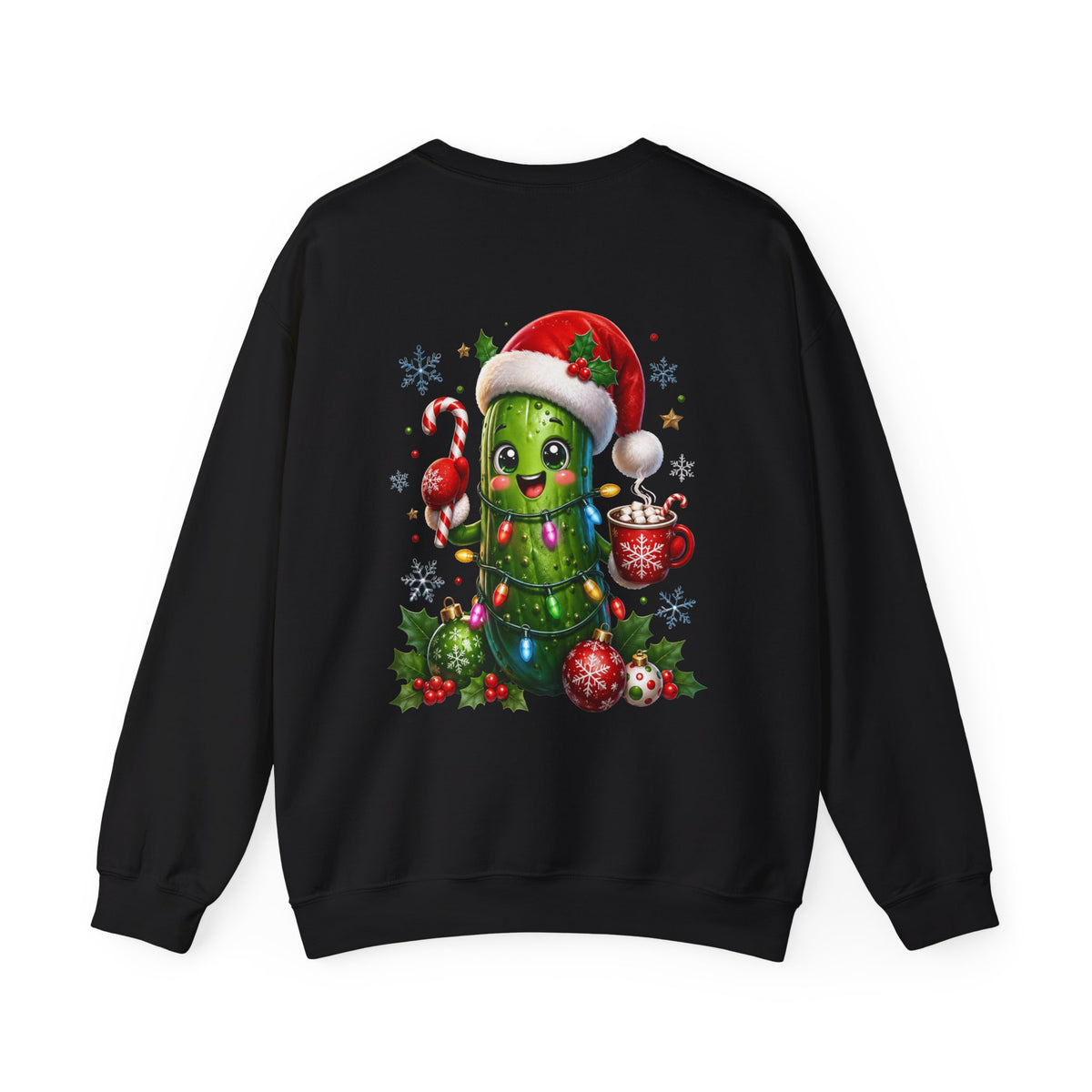 Christmas Cactus Sweatshirt — Cute Santa Hat Holiday Crewneck